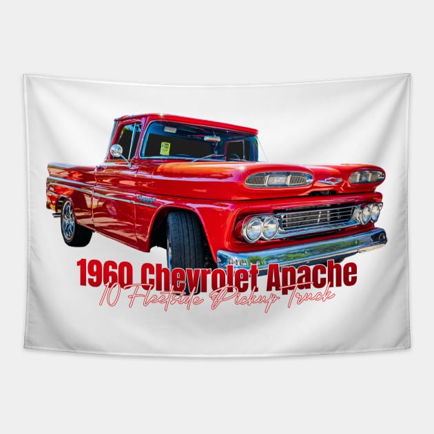 1960 Chevrolet Apache 10 Fleetside Pickup Truck Tapestry by Gestalt Imagery