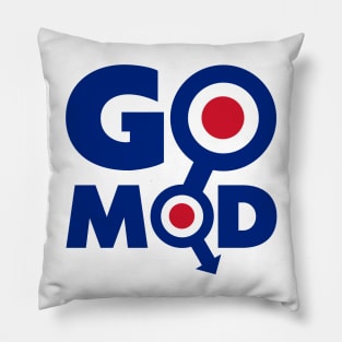 GO MOD ))(( 60s Retro British Subculture Northern Soul Fan Pillow