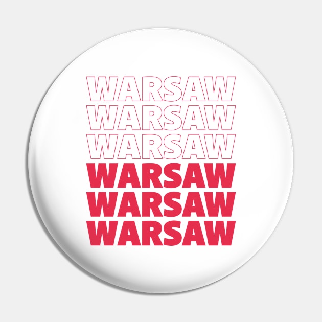 Warsaw typography Pin by stu-dio-art