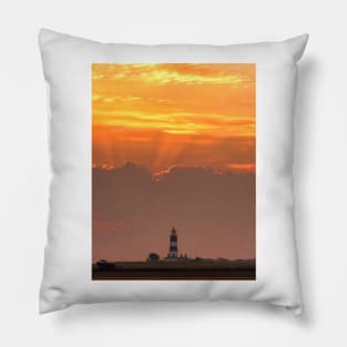 Sun rays over Happisburgh Pillow