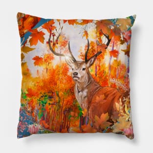 Autumn Deer Pillow