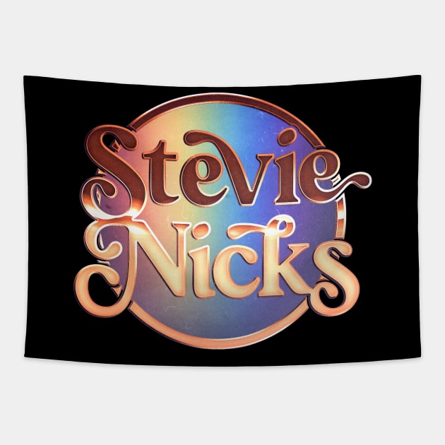 Stevie Nicks -- Retro 70s Style Original Typography Design Tapestry by DankFutura