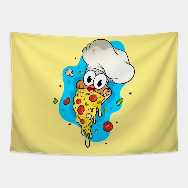 Cute pizza chef. Tapestry by TTirex