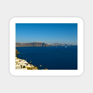 Santorini volcano caldera Magnet