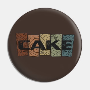 Cake - Retro Pattern Pin