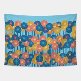 Flower Plot Many Flowers Floral Pattern Tapestry