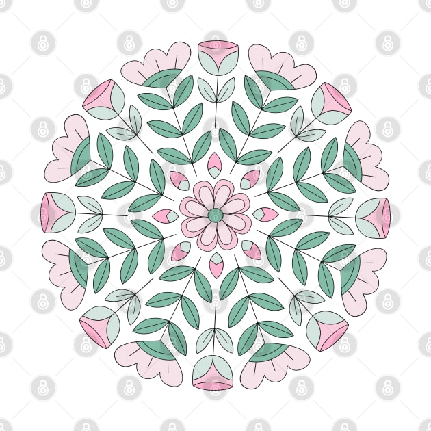 Floral Mandala by Sam Pernoski