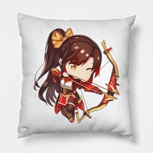 Sagittarius the Archer Chibi Zodiac Anime Girl Pillow