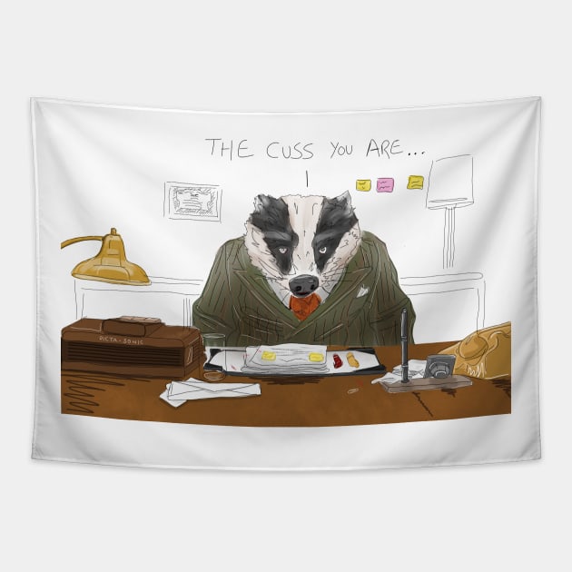 Fantastic Mr. Fox: The Cuss You Are Tapestry by 51Deesigns