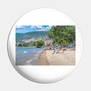 Summer on the Beach in Penticton, BC, Canada Pin