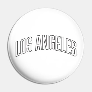 Los Angeles Black Outline Pin