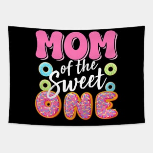 Mom of the sweet one birthday 1st B-day Donut Tapestry