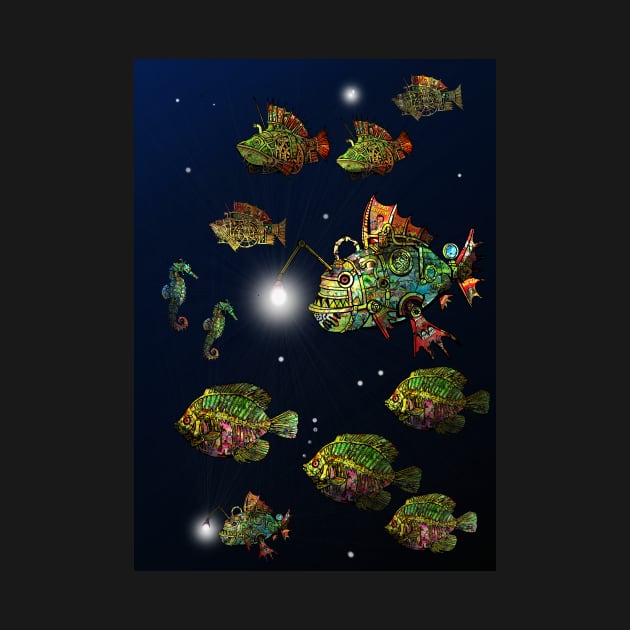 Steampunk Fish Shoal 2 by BLZBob