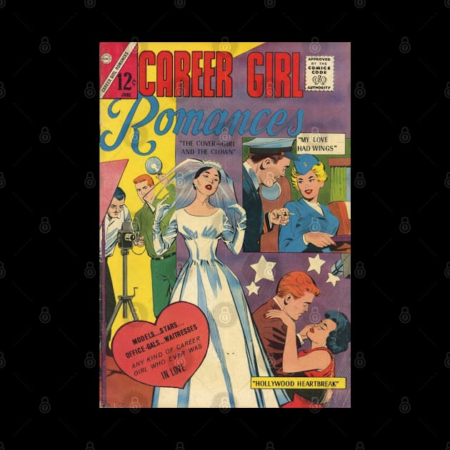 Vintage Romance Comic Book Cover - Career Girl Romances by Slightly Unhinged