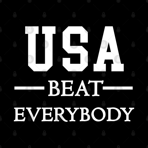 usa beat everybody T SHIRT gifts by madani04