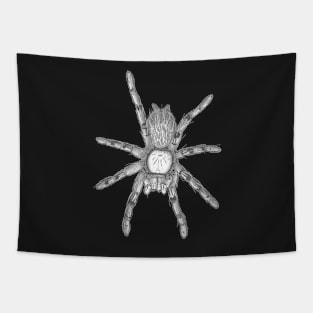 Tarantula Only “Vaporwave” V39 (Black & White) Tapestry