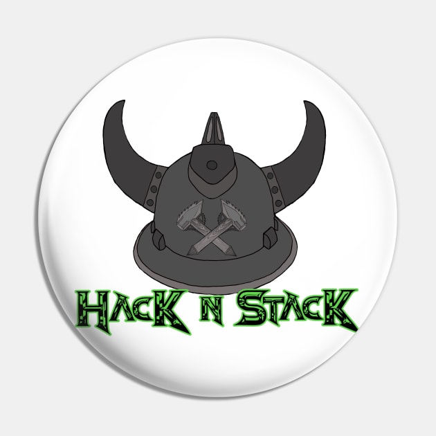 Hack n Stack Warrior helmet Pin by HacknStack