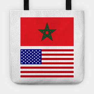 Moroccan and USA Flag Tote