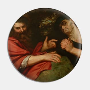 Democritus and Heraclitus by Peter Paul Rubens Pin