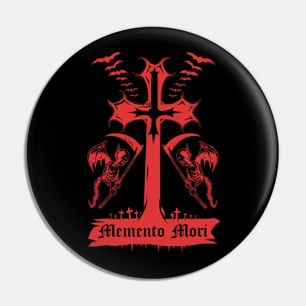 Memento Mori Pin by wildsidecomix