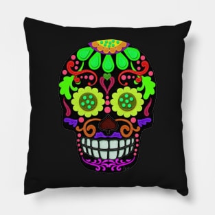 Day of the Dead | Sugar Skull | Felt Texture Style Pillow