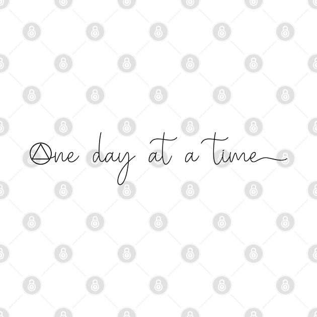 One Day At A Time AA Symbol by SOS@ddicted