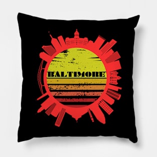 BALTIMORE SUN RISE CITY DESIGN Pillow