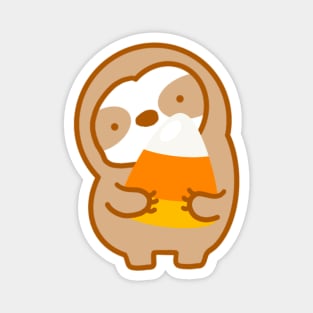 Cute Candy Corn Sloth Magnet