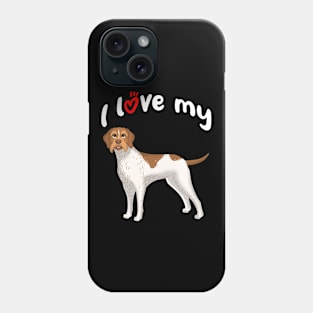 I Love My German Wirehaired Pointer Dog Phone Case