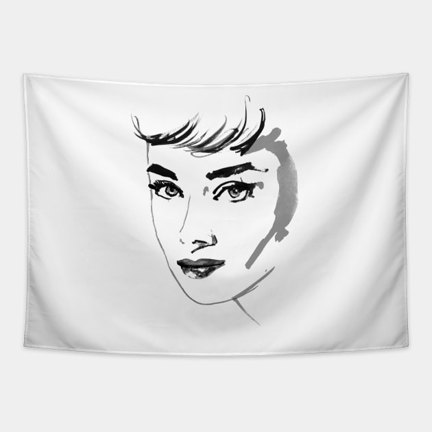 Audrey hepburn tapestry top