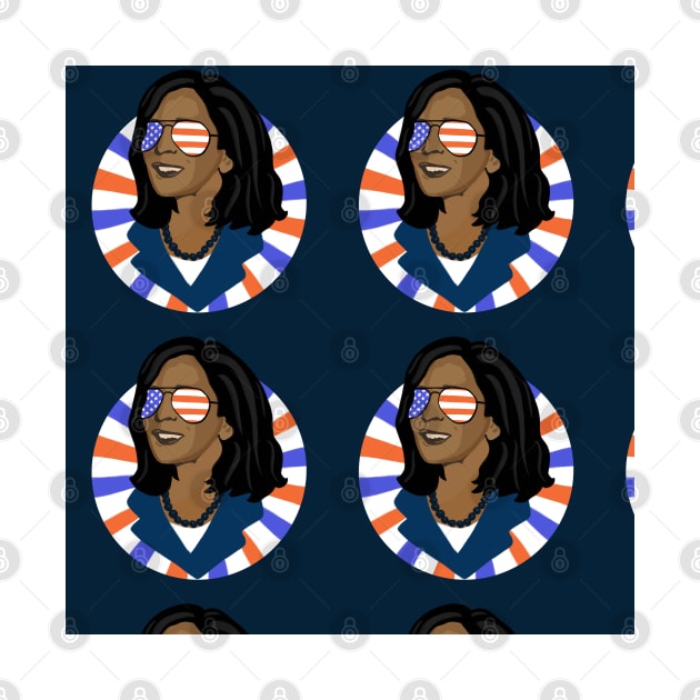 Kamala Harris Patriotic by Sandra Hutter Designs