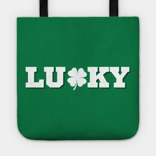 Lucky Clover St Patricks Day Tee | Lucky Clover Charm Tote