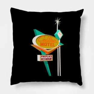 Cadillac Motel Sign Pillow