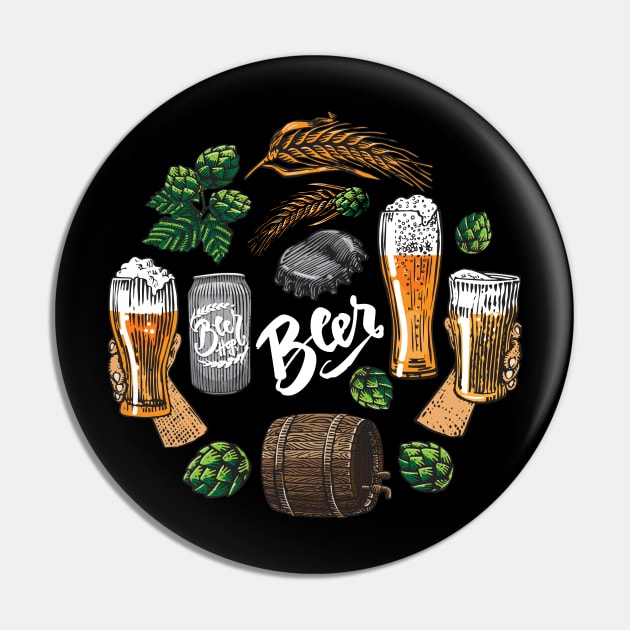 Beer Pin by Mako Design 