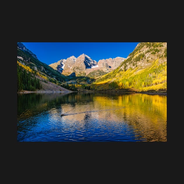 Maroon Bells Ripples - A Day with the ducks by nikongreg