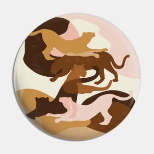 Nomade Big Cats / Abstract Cats in Blush Pin