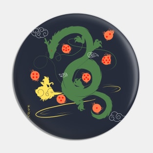 Wish to Dragon (colored) Pin