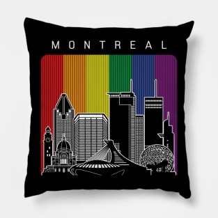 Montreal LGBT Flag Pillow