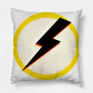 Lightning Bolt Yellow Pillow