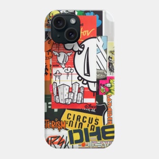 Street Art Stickers / Red Phone Case