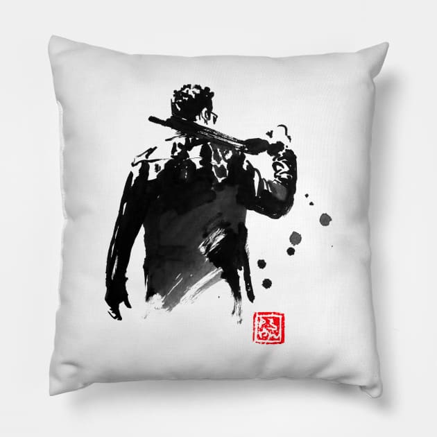 terminator's back Pillow by pechane