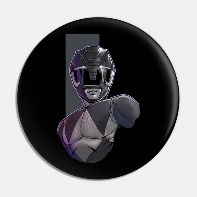 The Black Ranger Pin by AdventureWizardLizard