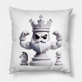 Muscular Chess King Pillow