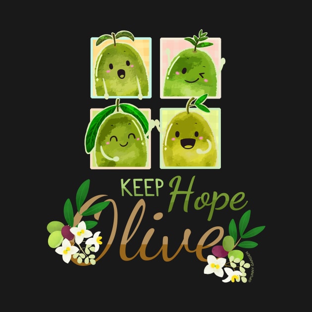 Keep Hope Olive - Punny Garden by punnygarden