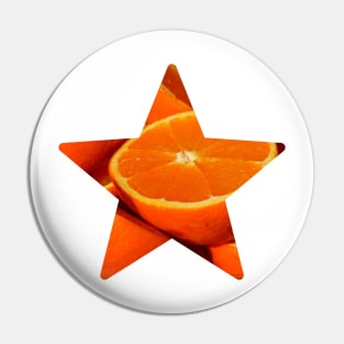 Orange Fruit Star Pin