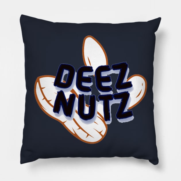 Deez Nutz Pillow by Aezranits