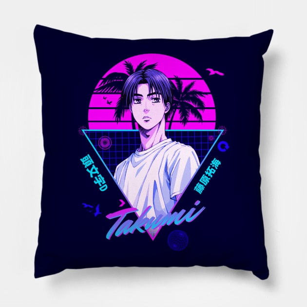 80s Takumi Fujiwara Pillow by mrcatguys