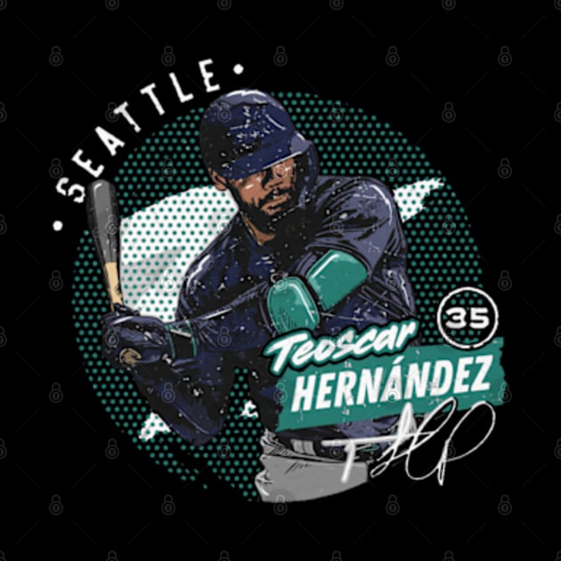 Teoscar Hernandez Seattle Dots by ganisfarhan