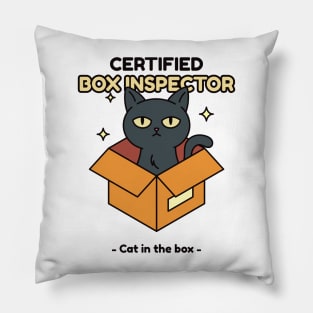 Cat In A Box Funny Cats Lol Cute Cat Pillow