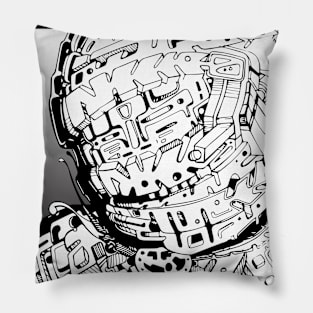 Robot Head Pillow